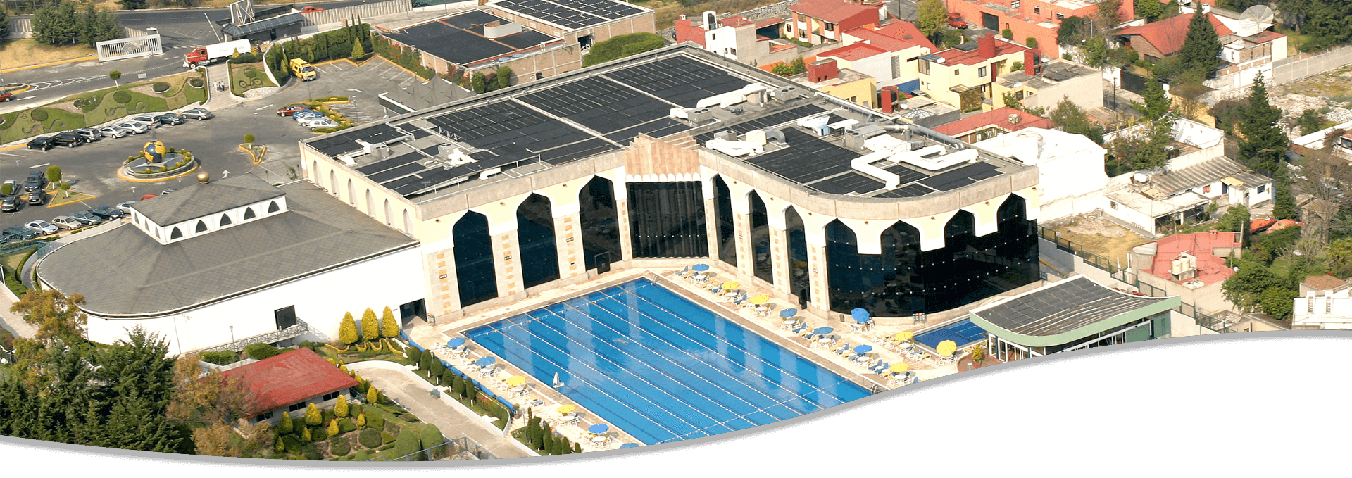 Solar Heating for Swimming Pools at Centro Libanes Mexico
